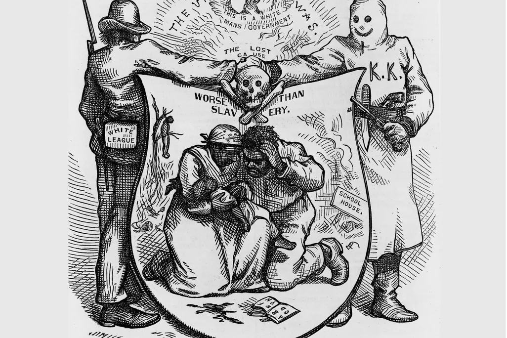 Thomas Nast cartoon of the KKK