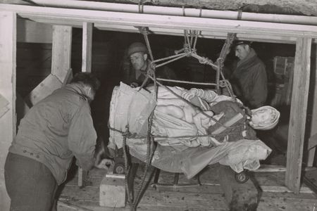 The original Monuments Men remove the Madonna of Bruges from the Altaussee Salt Mine where the Nazi regime stored looted art treasures.