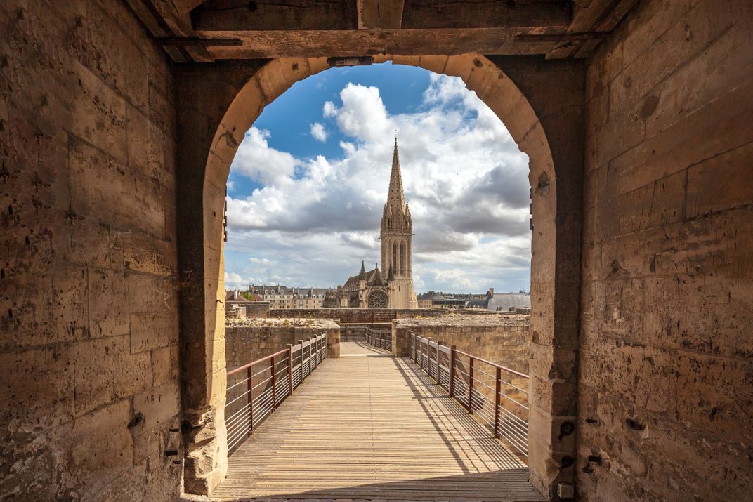 View from the ramparts of Caen Castle