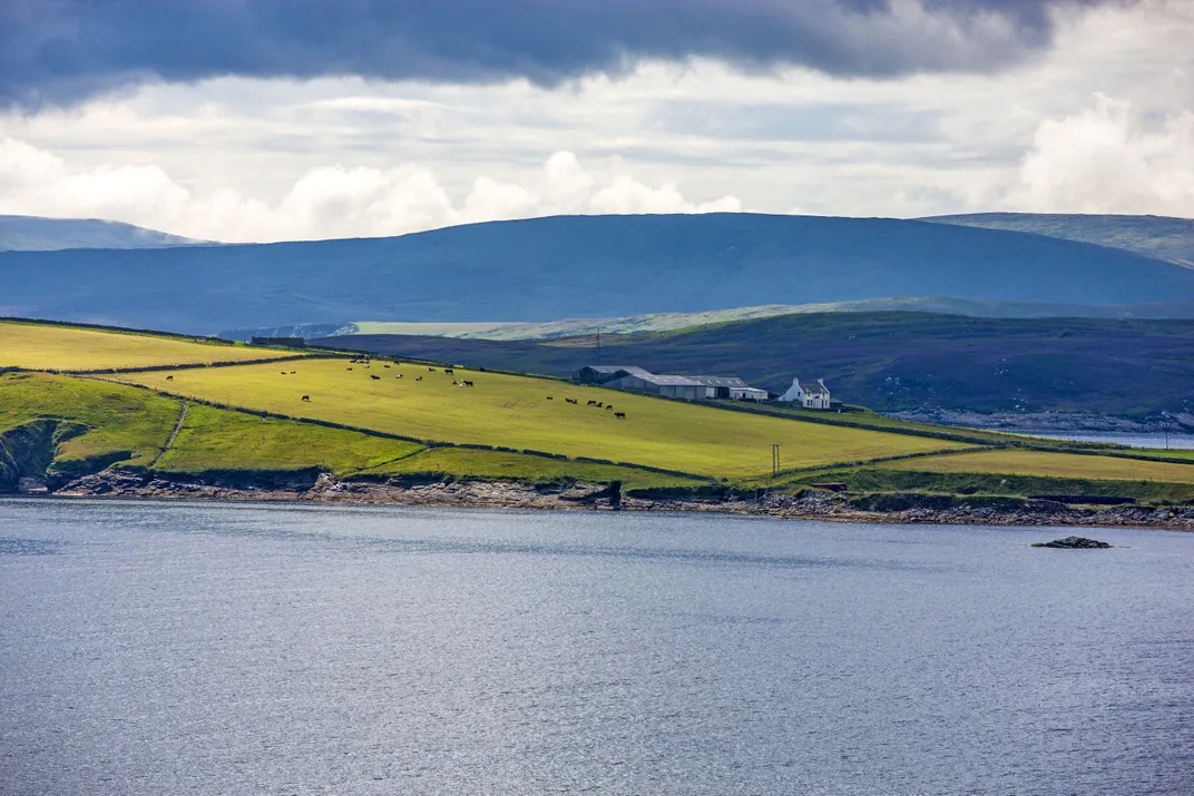 Evocative landscape of the Shetland Islands