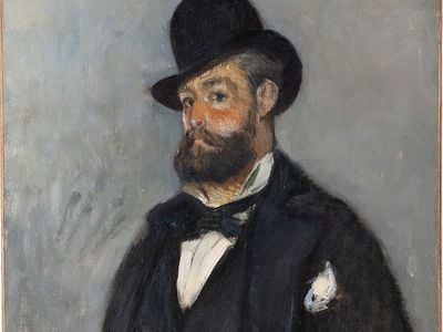 Claude Monet&#39;s 1874 portrait of his brother Léon