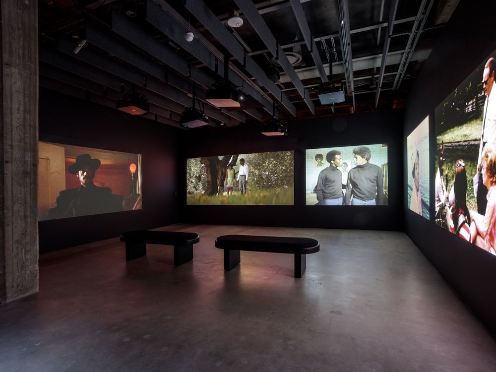 A screening room at the Academy Museum showcases a variety of films