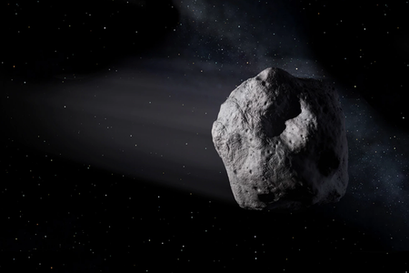 Artist's concept of a near-Earth object. 