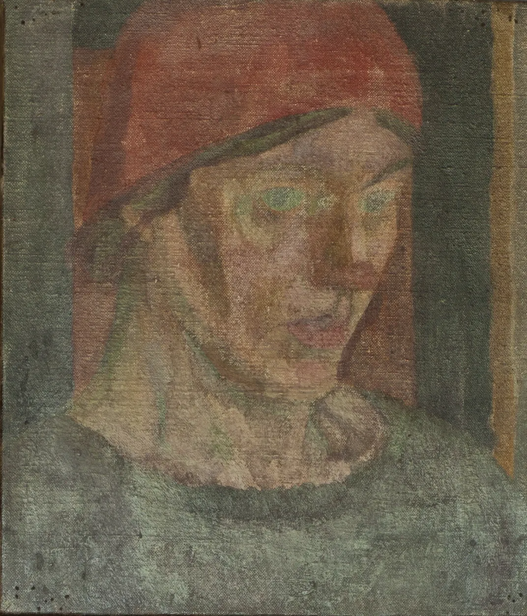 Duncan Grant's portrait of Vanessa Bell (c. 1917)
