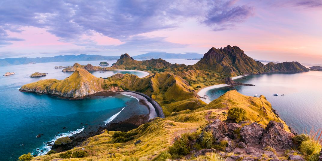 View of Padar Island in Komodo National Park