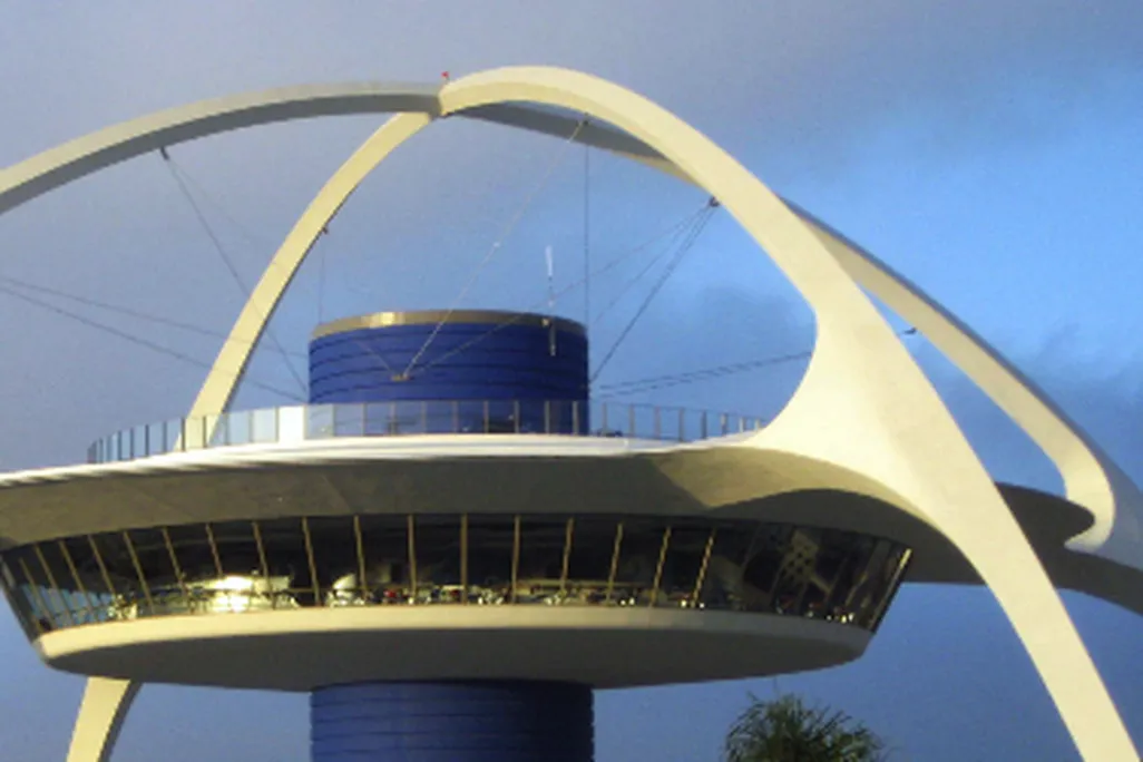 The Theme Building at the Los Angeles International Airport, built in 1961