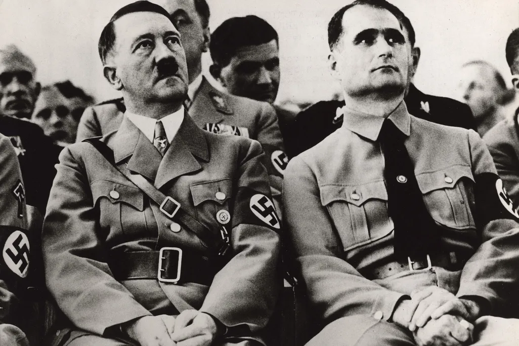 Adolf Hitler and his deputy Rudolf Hess