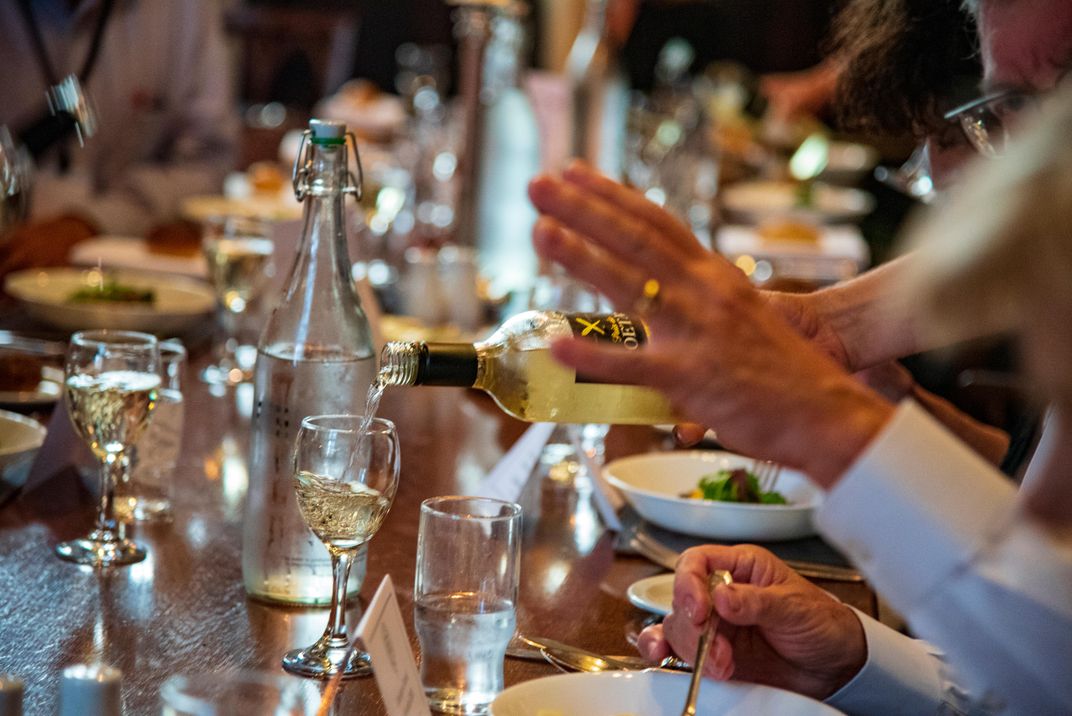 The dining experience at Merton. Credit: Wade Jennings