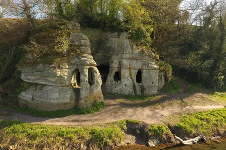 Researchers previously thought the cave was an 18th-century folly, or decorative structure constructed to enhance the natural landscape.