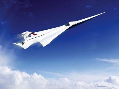 Artist’s concept of the Quiet SuperSonic Technology aircraft. 