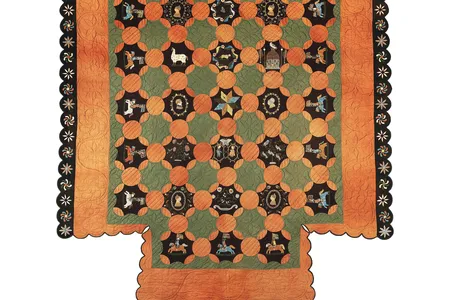 The Paul Family Quilt (1830-35), on display in "Fabric of a Nation: American Quilt Stories," was made for a four-poster bed. 