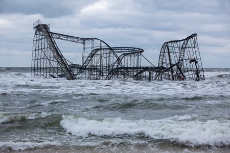 Superstorm Sandy's aftermath on the Jersey Shore. With climate change, extreme weather events, like Sandy, could become more common. 