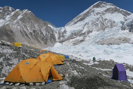 The highest concentration of microplastics—119 particles per quart of water—were found around Everest Base Camp, where climbers spend time resting, regrouping and acclimatizing to the high elevation.

