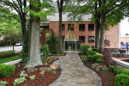 A view of the Coretta Scott King Peace and Meditation Garden and Monument on April 27, which would have been the civil rights leader's 96th birthday