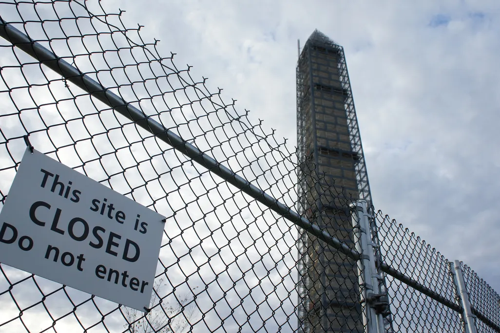 Washington Monument Construction
