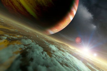 Artist's rendering of the Alpha Centauri system