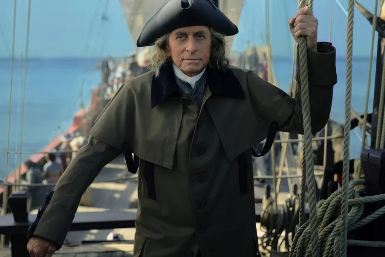 Michael Douglas as Benjamin Franklin
