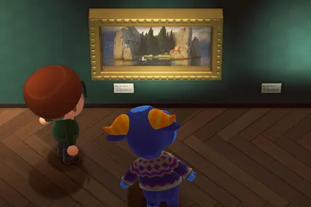 The game's art dealer, a cunning fox named Redd, sells Arnold Böcklin's Island of the Dead under the name Mysterious Painting.