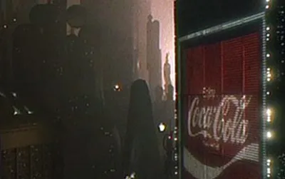 Digital billboard in 2019 Los Angeles from the film Blade Runner (1982)