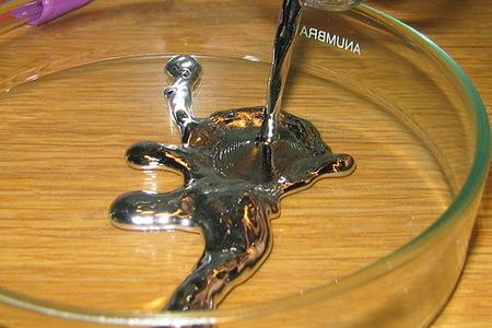 Mercury is a liquid in its pure form.