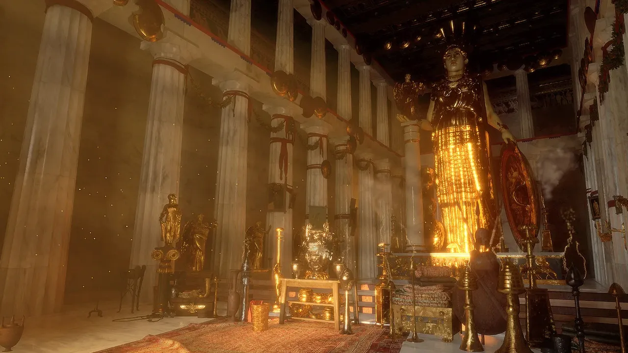 Inside An Ancient Greek Temple