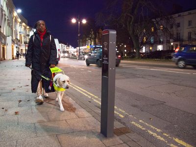 Designer Ross Atkin has created pieces of street furniture—lights, signs and seats—that can adapt in the moment to fit a pedestrian’s particular need. 