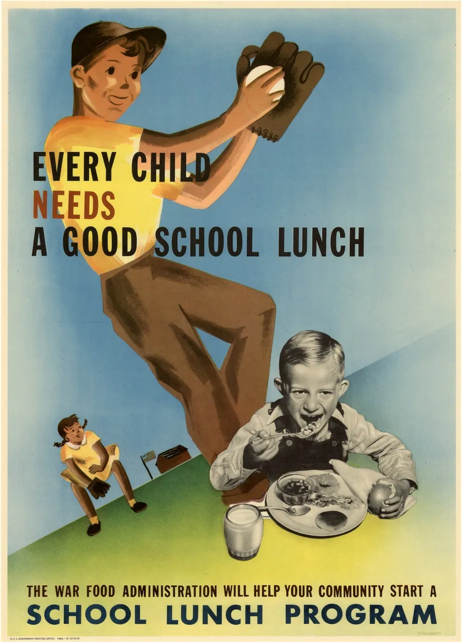 School lunch poster