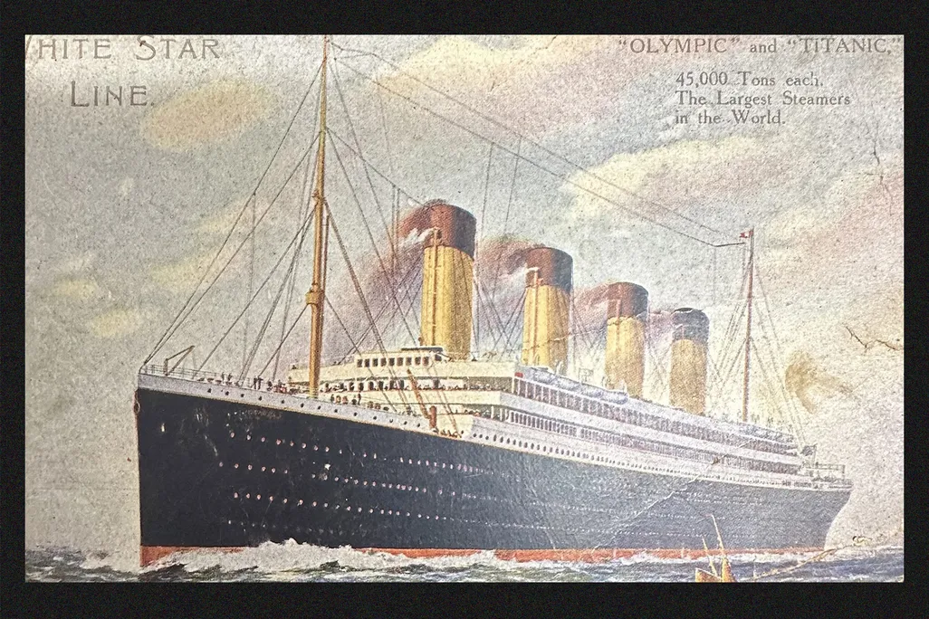 front of postcard