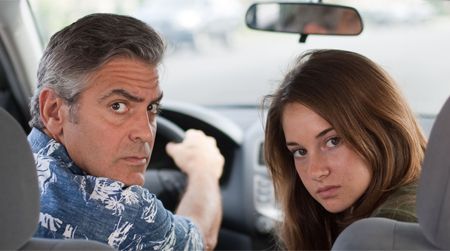 George Clooney and Shailene Woodley in The Descendants