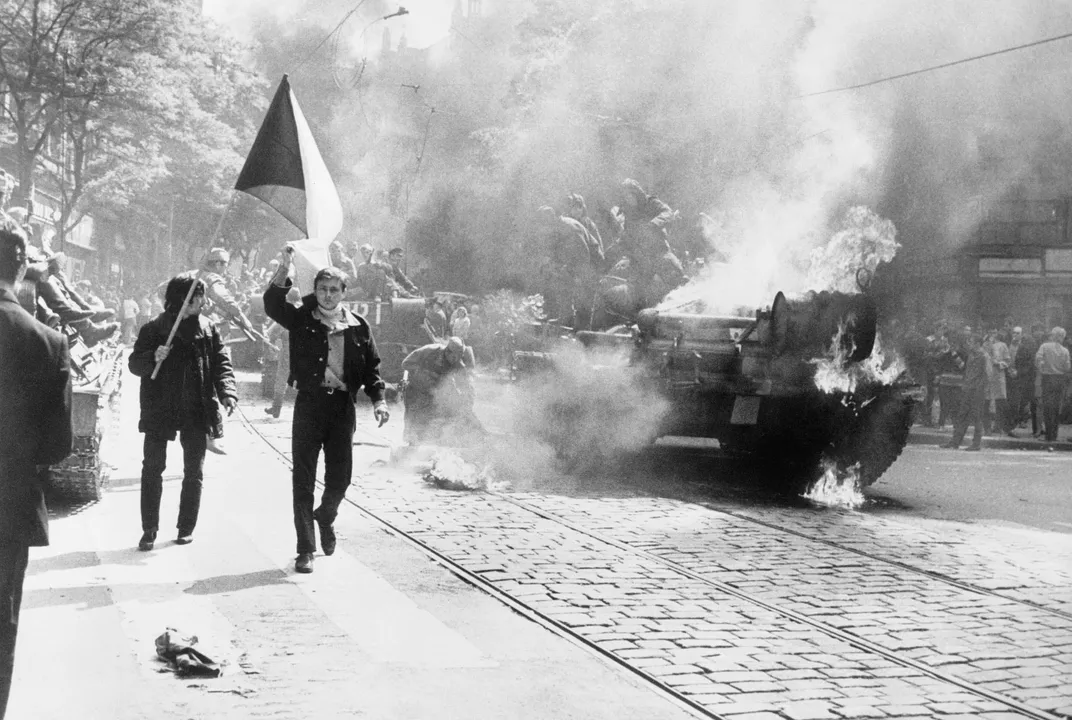 Prague Spring demonstrators