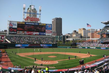 A view of Progressive Field, the team's home arena, in Cleveland, Ohio, in 2008