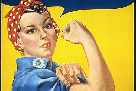 You may know the woman depicted here as Rosie the Riveter, but she wasn't originally called that.