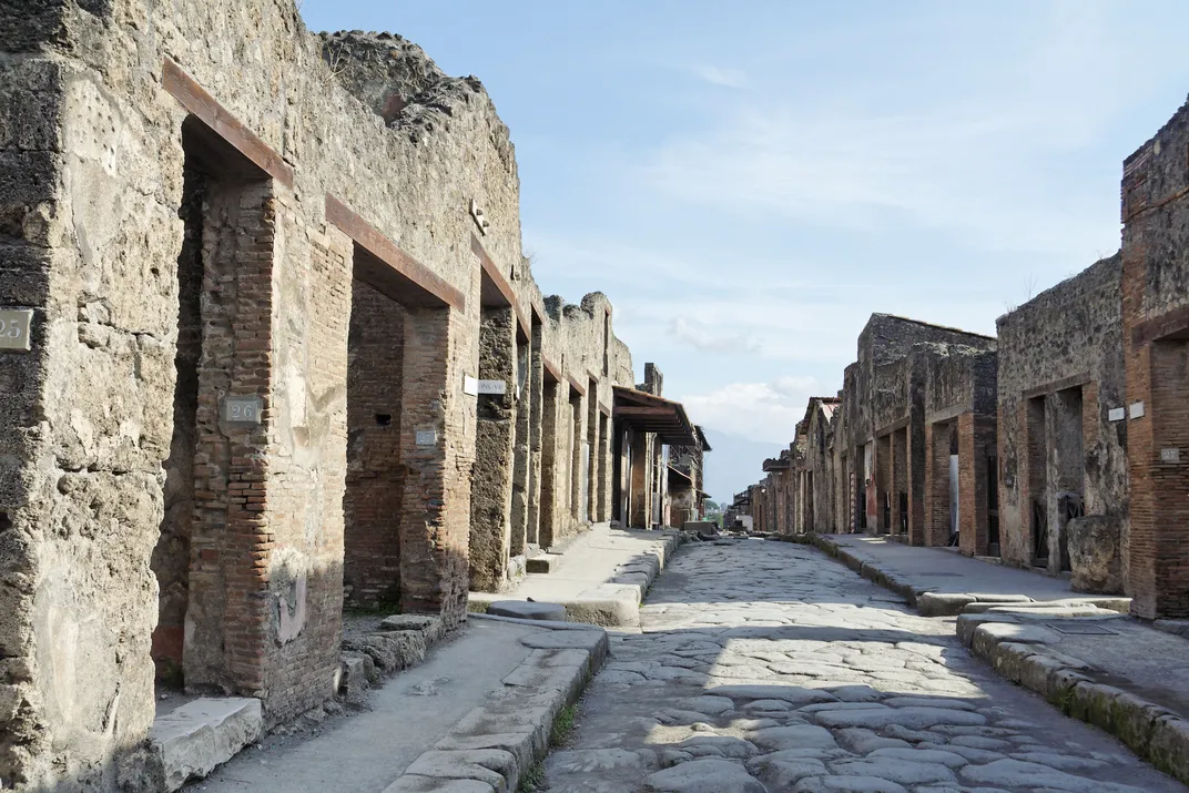 Empty streets of Pompeii