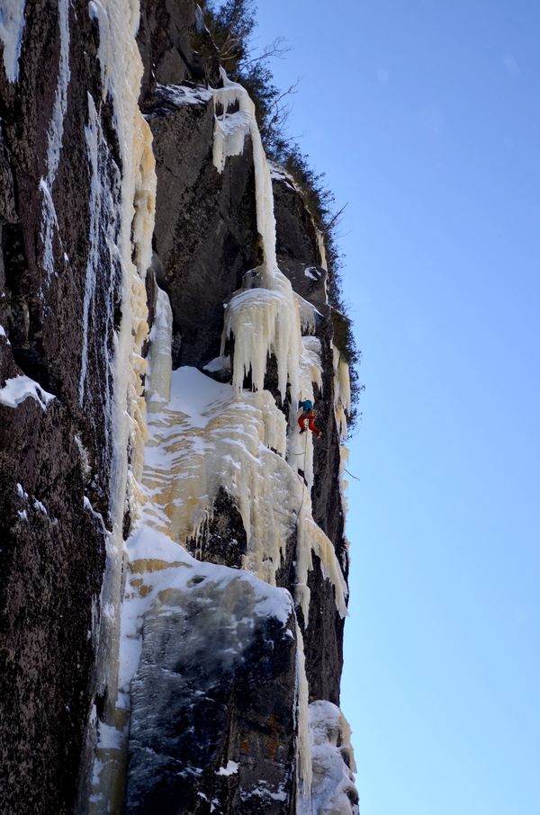 Ice Climbing the Matrix, Adirondacks NY thumbnail