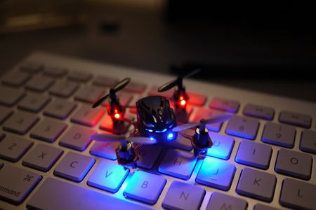 A drone and a keyboard -- it doesn't take much more.