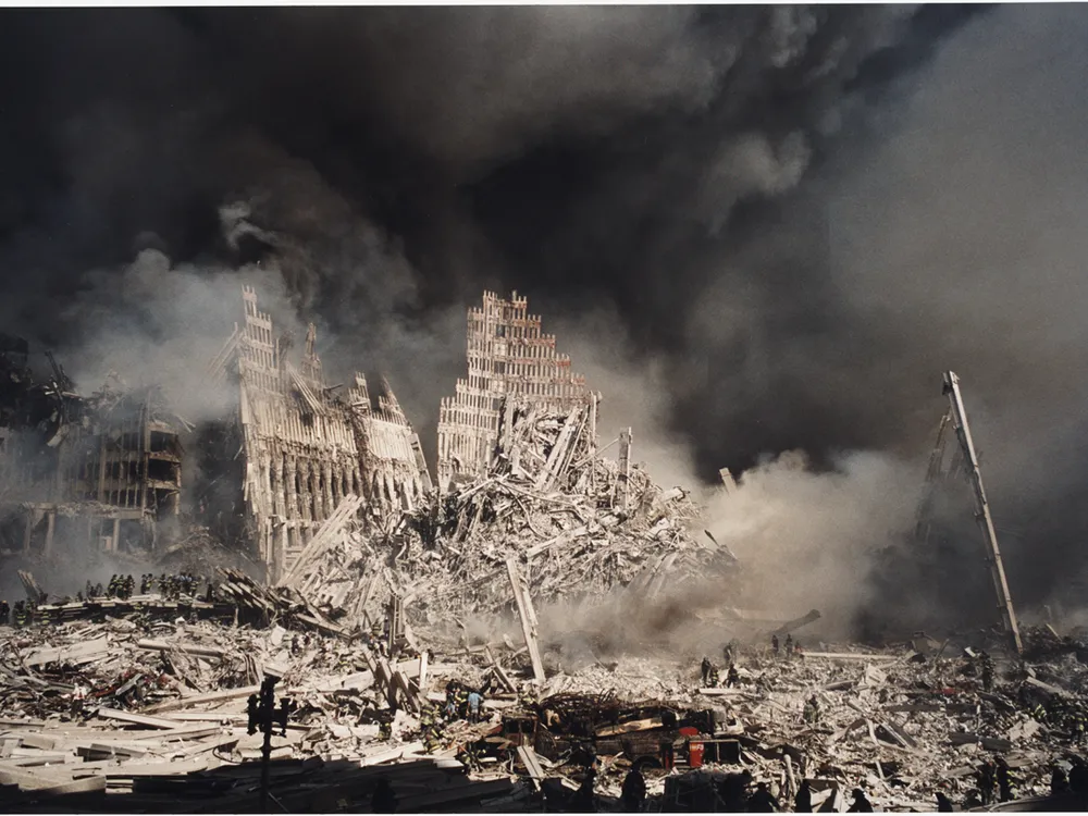 World Trade Center, September 2001, by Christophe Agou