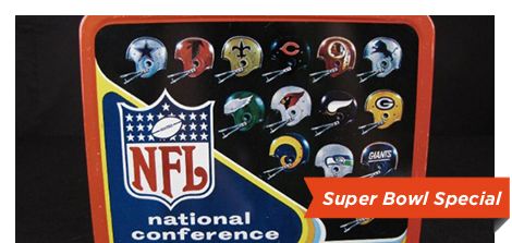 1976 NFL metal lunchbox