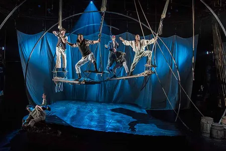 Some of the performers are circus-trained, adding authenticity to the aerial acrobatics displayed.