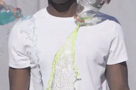 The Silic shirt features nanotechnology that repels most liquids. 