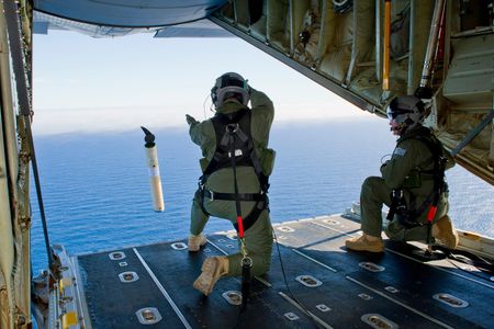 The Royal Australian Air Force launches a self-locating datum marker buoy during the search for Malaysia Airlines Flight 370 in 2014. The jet’s disappearance remains one of the great aviation mysteries.
