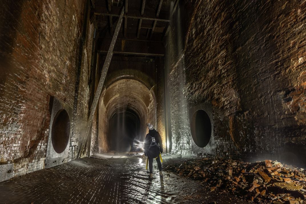 Inside the tunnel