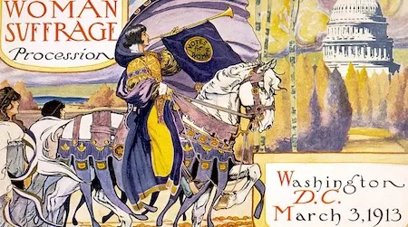 This weekend is the 100th anniversary of the 1913 woman suffrage parade. Join the American History Museum in celebrating Women’s History Month with a family festival on Saturday.