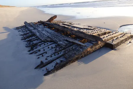 The Earl of Chatham, previously a Royal Navy vessel called the HMS Hind, was discovered in February 2024 on the shores of Sanday.