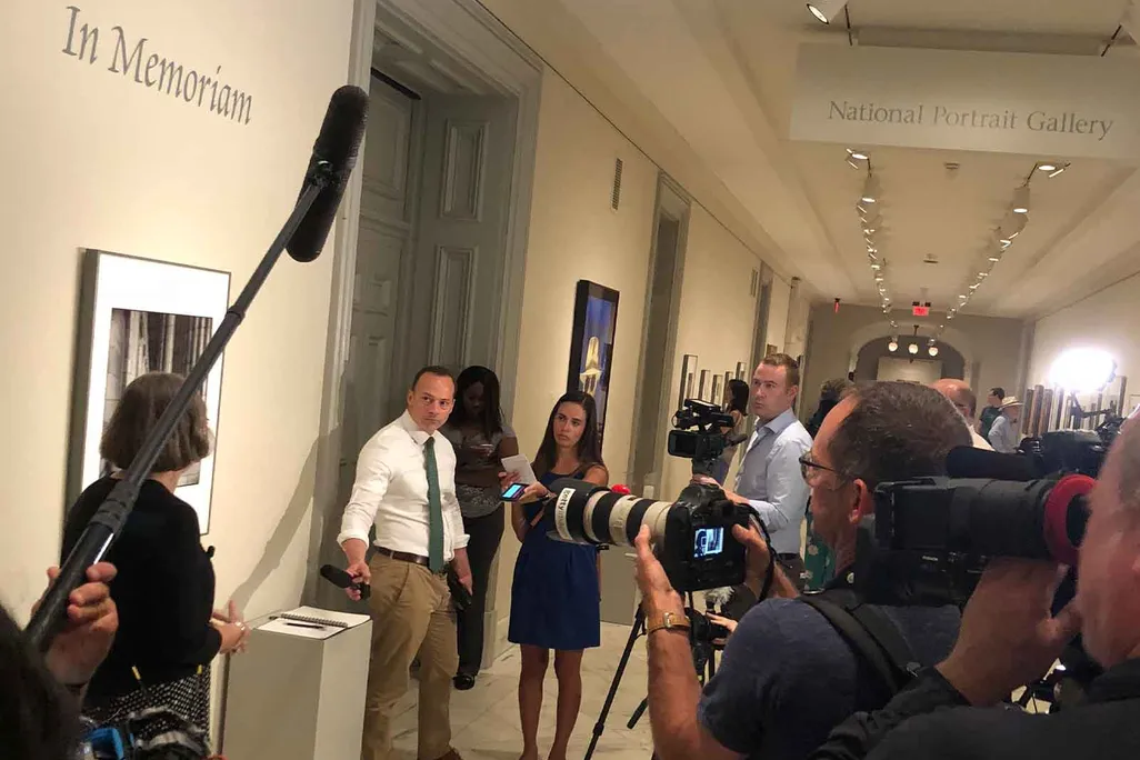 Press view In Memorium wall