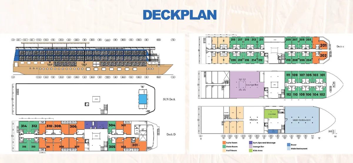 MS Tulip deck plan image
