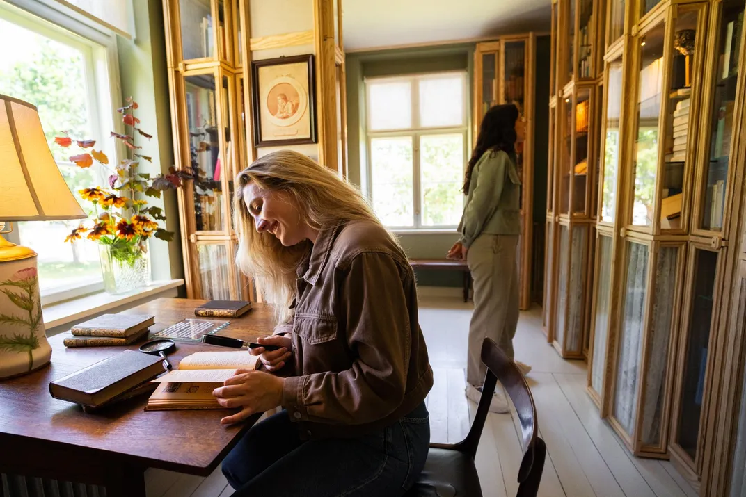 Karen Blixen's library at Rungsted. Credit: Copenhagen Media Center/Lukas Bukoven