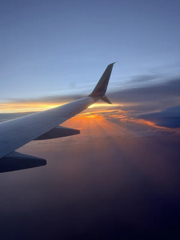 Sunset over the wing thumbnail