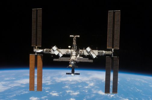 The space station gets a new set of solar arrays, and a new shape.