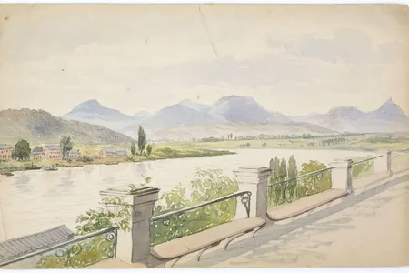An undated view of the Seven Hills of Bonn by Josephine Butler, who campaigned for sex workers' rights and pushed Parliament to raise the age of consent