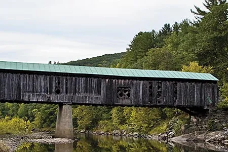 Route 100, studded with historic landmarks like the Scott Bridge, "offers such remarkable visual experiences," says filmmaker Dorothy Lovering.